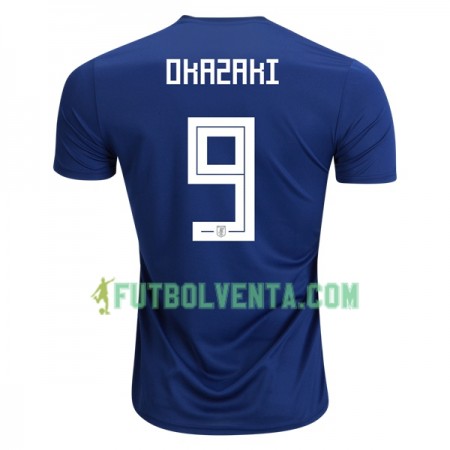 Camiseta de fútbol Japón Okazaki 9 1ª equipación Mundial 2018 Camiseta de fútbol Japón Okazaki 9 1ª equipación Mundial 2018